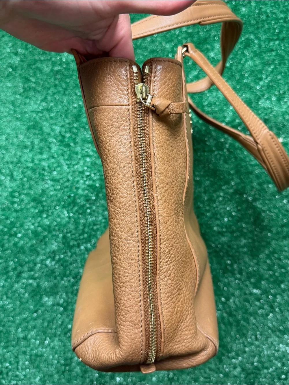 Tory Burch Tan Leather Double-Handle Tote